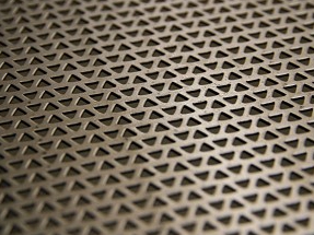 triangular perforated metal