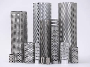 perforated metal tube