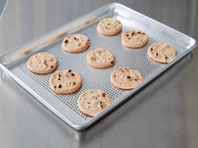Perforated baking sheet pans