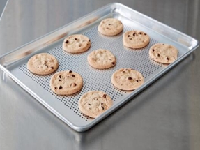 Perforated baking sheet pans 