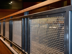 crimped wire mesh for railing infill panel