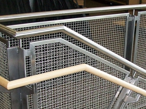 crimped wire mesh for railing panel